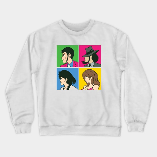 213 Lupin 4square Crewneck Sweatshirt by Yexart